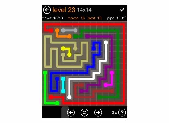 Flow Free Jumbo Pack 14x14 Level 23