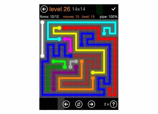 Flow Free Jumbo Pack 14x14 Level 26