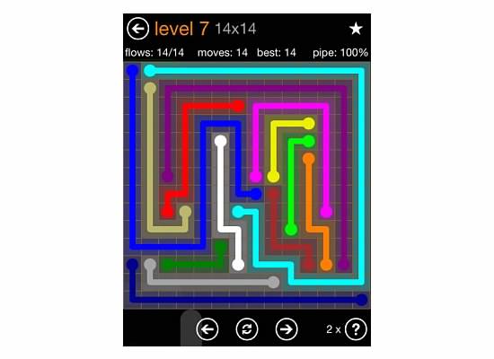 Flow Free Jumbo Pack 14x14 Level 7