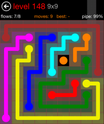 Flow Free 9x9 Level 148
