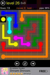 Flow Free 8x8 Level 26