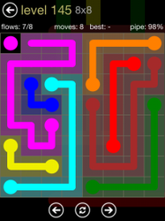 Flow Free 8x8 Mania Board Walkthrough, Cheats & Solutions image 52