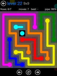 Flow Free 9x9 Mania Level 22