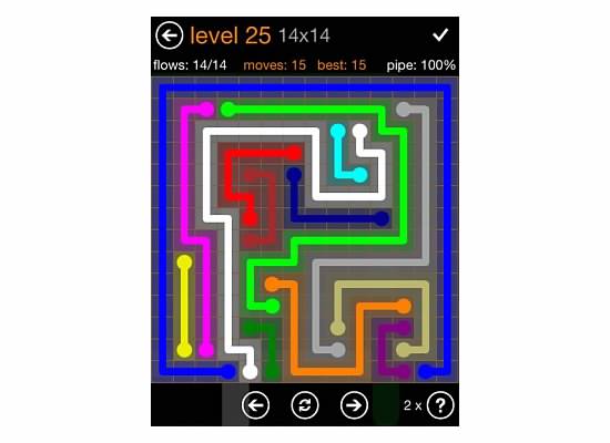 Flow Free Jumbo Pack 14x14 Level 25