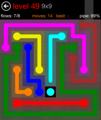 Flow Free 9x9 Level 49