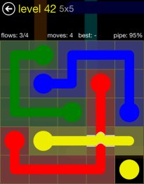 Flow Free Bridges 5x5 42