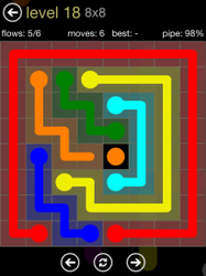 Flow Free 8x8 Mania Board Walkthrough, Cheats & Solutions image 60