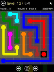Flow Free 8x8 Mania Board Walkthrough, Cheats & Solutions image 42