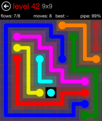 Flow Free 9x9 Level 42