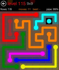 Flow Free 9x9 Level 115