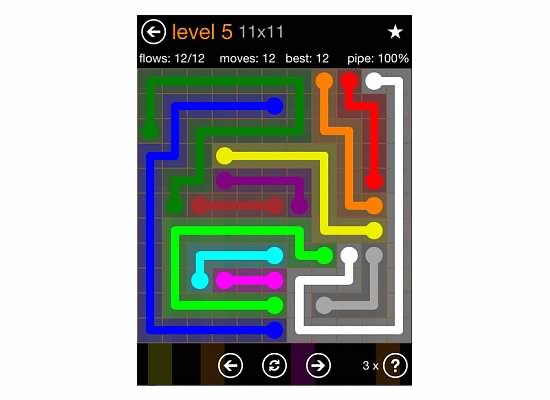 Flow Free Jumbo Pack Walkthrough, Cheats, & Solutions image 102