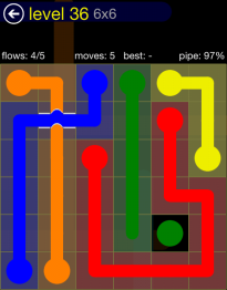 Flow Free Bridges 6x6 Level 36