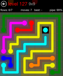 Flow Free 9x9 Level 127