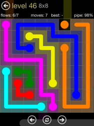 Flow Free 8x8 Mania Board Walkthrough, Cheats & Solutions image 91