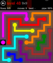 Flow Free 9x9 Level 48