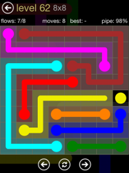 Flow Free 8x8 Mania Board Walkthrough, Cheats & Solutions image 109