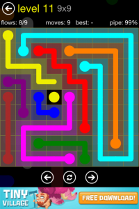 Flow Free 9x9 Level 11