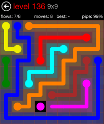 Flow Free 9x9 Level 136
