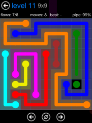 Flow Free 9x9 Level 11