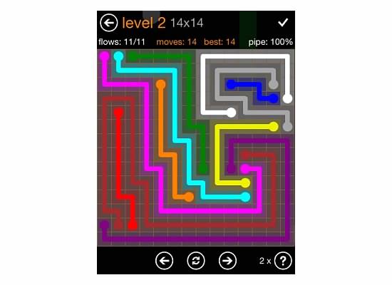 Flow Free Jumbo Pack 14x14 Level 2