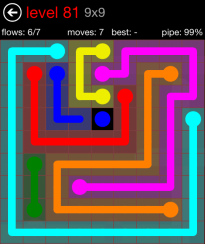 Flow Free 9x9 Level 81