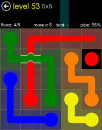Flow Free Bridges 5x5 53