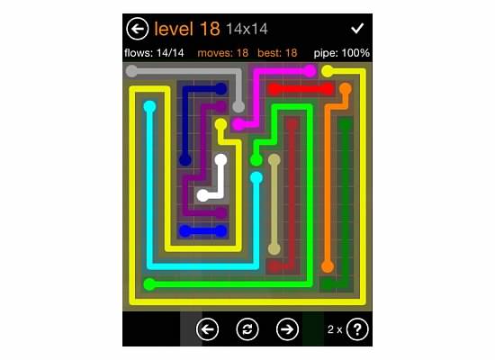 Flow Free Jumbo Pack 14x14 Level 18