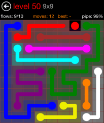 Flow Free 9x9 Level 50