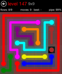 Flow Free 9x9 Level 147