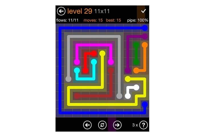 Flow Free Jumbo Pack Walkthrough, Cheats, & Solutions image 86
