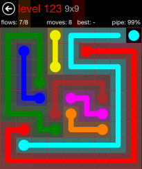 Flow Free 9x9 Level 123