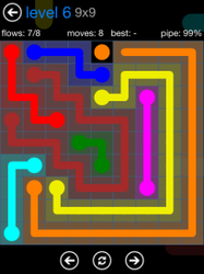 Flow Free 9x9 Level 6