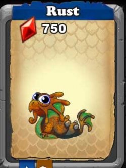 dragonvale rust dragon