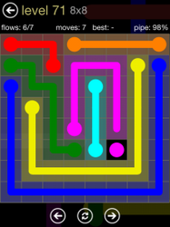 Flow Free 8x8 Mania Board Walkthrough, Cheats & Solutions image 119