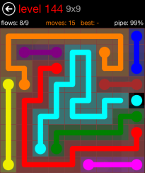 Flow Free 9x9 Level 144