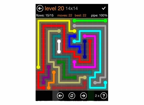 Flow Free Jumbo Pack 14x14 Level 20