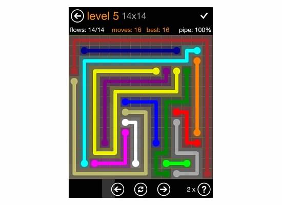 Flow Free Jumbo Pack 14x14 Level 5
