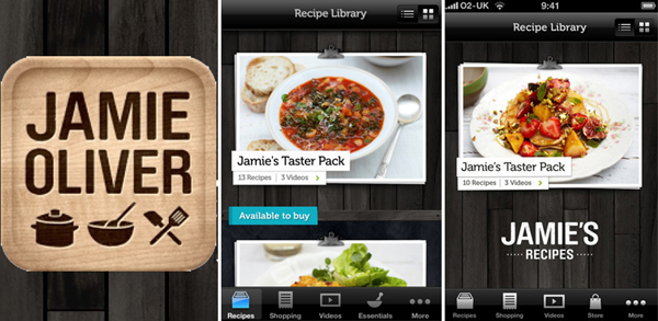 Jamies Recipes app