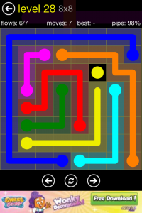 Flow Free 8x8 Level 28