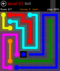 Flow Free 9x9 Level 51