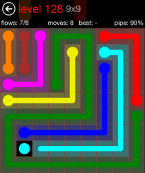 Flow Free 9x9 Level 128