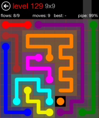 Flow Free 9x9 Level 129