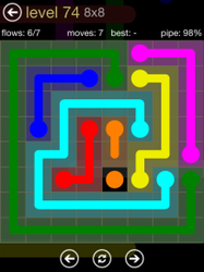 Flow Free 8x8 Mania Board Walkthrough, Cheats & Solutions image 122