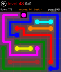 Flow Free 9x9 Level 43