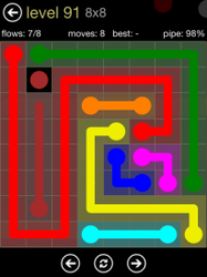 Flow Free 8x8 Mania Board Walkthrough, Cheats & Solutions image 141
