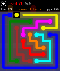 Flow Free 9x9 Level 76