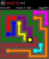 Flow Free 9x9 Level 55