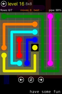 Flow Free 8x8 Level 16