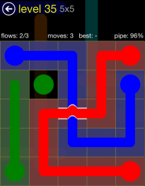 Flow Free Bridges 5x5 35