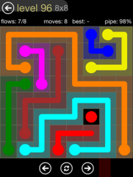 Flow Free 8x8 Mania Board Walkthrough, Cheats & Solutions image 146